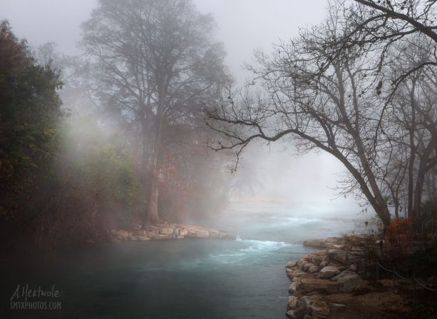Early Morning Fog on the San Marcos River at Rio Vista