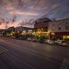 Sunset in downtown San Marcos