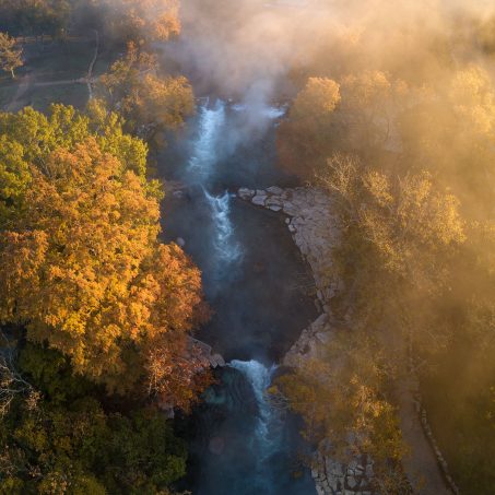 Foggy Morning Glow at Rio Vista in San Marcos, TX