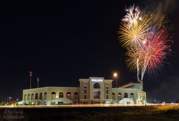 Fireworks at Bobcat Stadium
