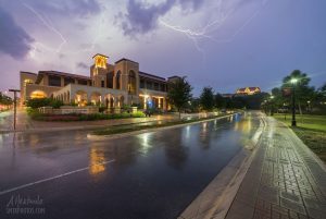 Lightning Over The Performing Arts Center
